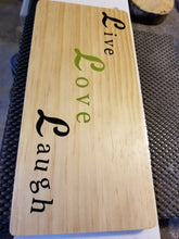 Live, Love, Laugh Hand crafted wall plaque