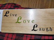 Live, Love, Laugh Hand crafted wall plaque