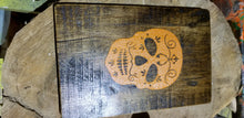 Sugar Skull walnut recovered pallet board Handmade