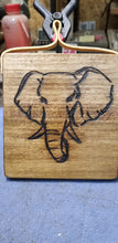 Elephants Two sided Handmade OOAK Art