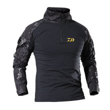 Daiwa Fishing Clothes Summer Sun Protection Fishing T Shirt Army Breathable Anti-Mosquito Outdoor Camping Travel Fishing Shirt