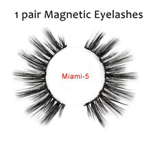 Magnetic False Eyelashes No Glue Full Eye 5 Magnet Reusable Fake Eyelashes Natural Soft Eyelashes Extension Magnetic Eyelash Kit