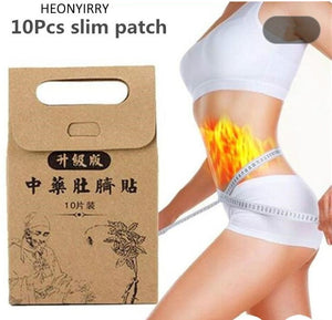 2018 Chinese Medicine Slimming Diets Patch 10pcs/Bag Weight Loss Strongest Slim Patch Pads Detox Adhesive Sheet Face Lift Tool