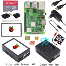 Raspberry Pi 3 Model B+ 3.5 inch Touchscreen LCD + ABS Case + 32GB SD Card + 3A Power Adapter + Heatsinks + HDMI for RPI 3B Plus