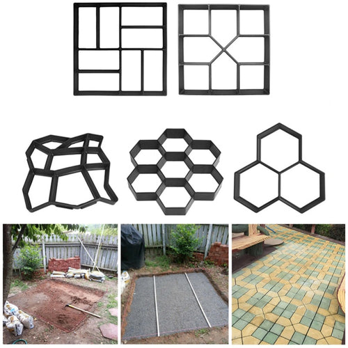 Manually Paving Cement Brick Molds DIY Plastic Path Maker Mold Garden Stone Road Concrete Molds For Garden Home