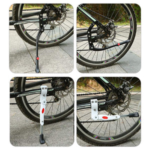 Vertvie Aluminum Bike Support Side Kick Stand Adjustable Bicycle Kickstand Parking Rack Mountain Road Cycling Parts Accessories